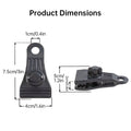 10-Piece Tarp Locking Clips: Waterproof High-Strength Fasteners for Pool Covers, Tent, Awning, and Camping Use