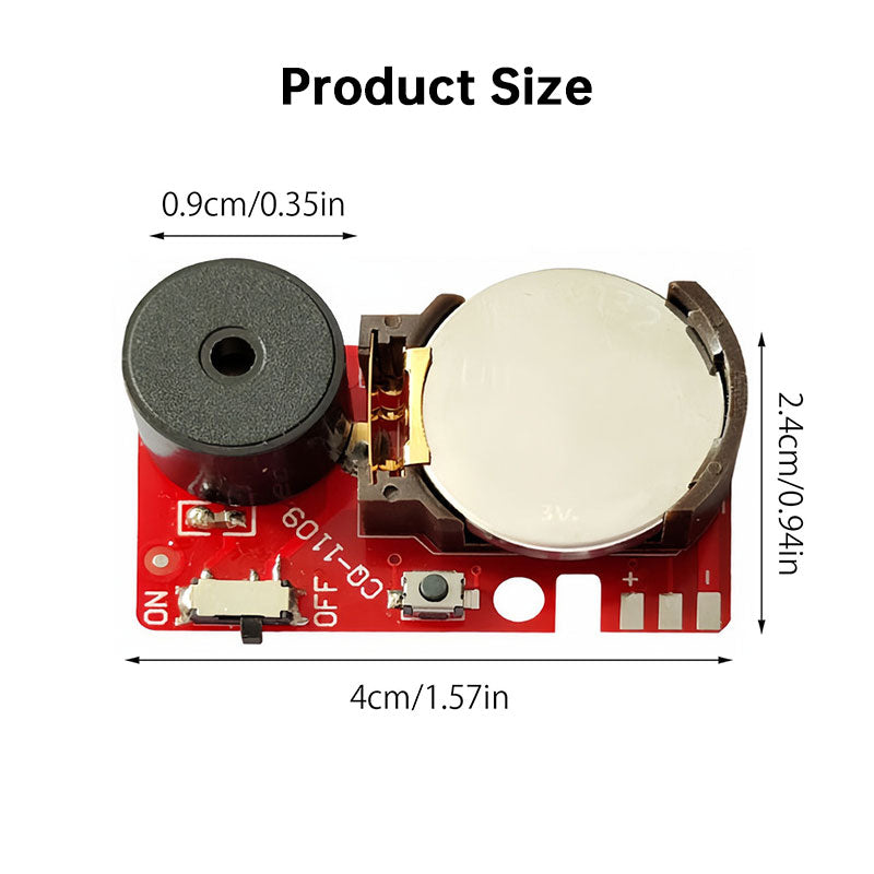 2X Cricket Noise Maker for Pranks, April Fool's Day Annoying Sound Gadget, Blue Buzz PCB Sound Device.