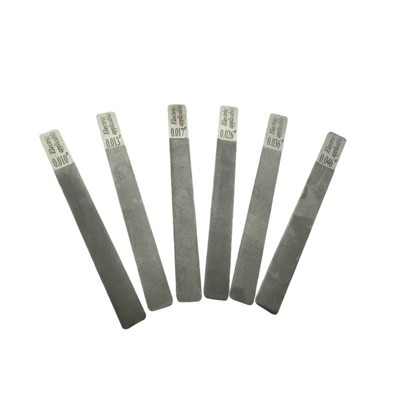 6-Piece Stainless Steel Guitar Fret Files Set,  Fret Dressing Kit for Acoustic/Electric Guitar, Luthier Repair Tools