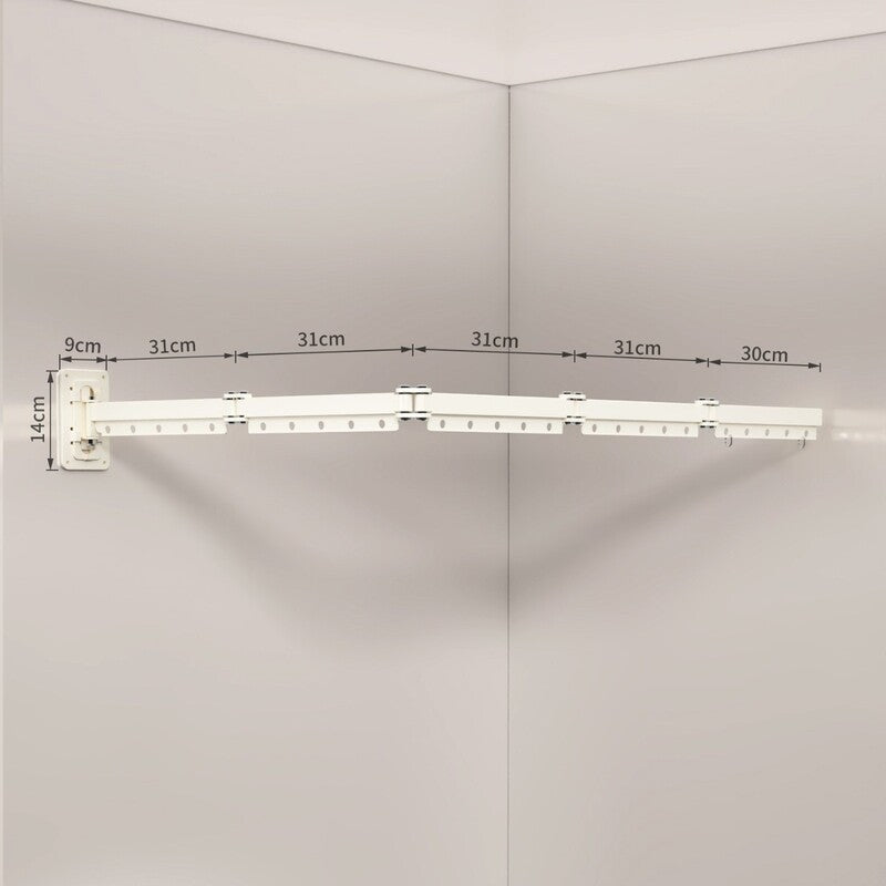 Foldable Shower Curtain Set, Invisible Waterproof Polyester Shower Divider, Retractable for Wet & Dry Zone Separation.