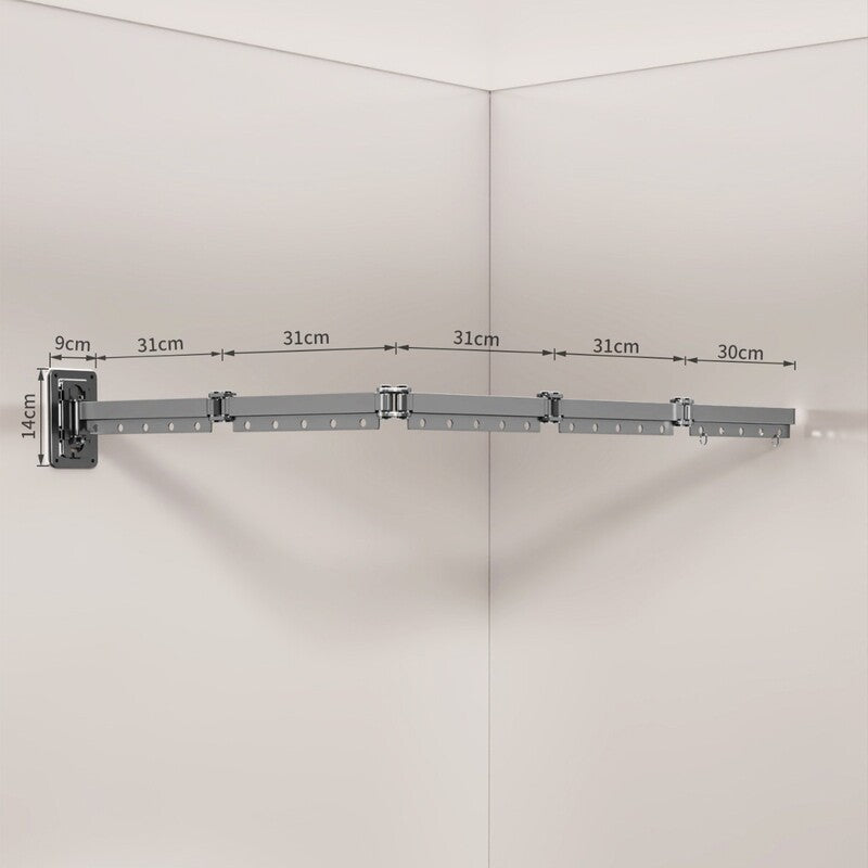Foldable Shower Curtain Set, Invisible Waterproof Polyester Shower Divider, Retractable for Wet & Dry Zone Separation.