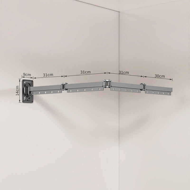 Foldable Shower Curtain Set, Invisible Waterproof Polyester Shower Divider, Retractable for Wet & Dry Zone Separation.