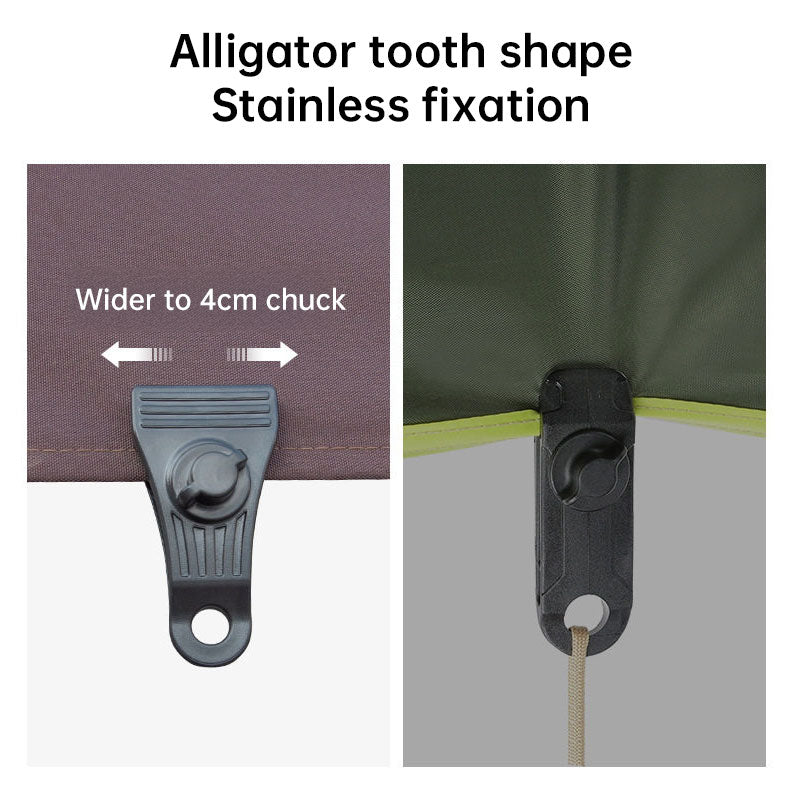 10-Piece Tarp Locking Clips: Waterproof High-Strength Fasteners for Pool Covers, Tent, Awning, and Camping Use
