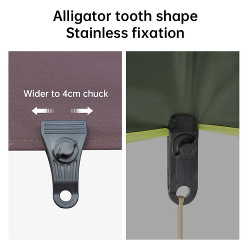 10-Piece Tarp Locking Clips: Waterproof High-Strength Fasteners for Pool Covers, Tent, Awning, and Camping Use
