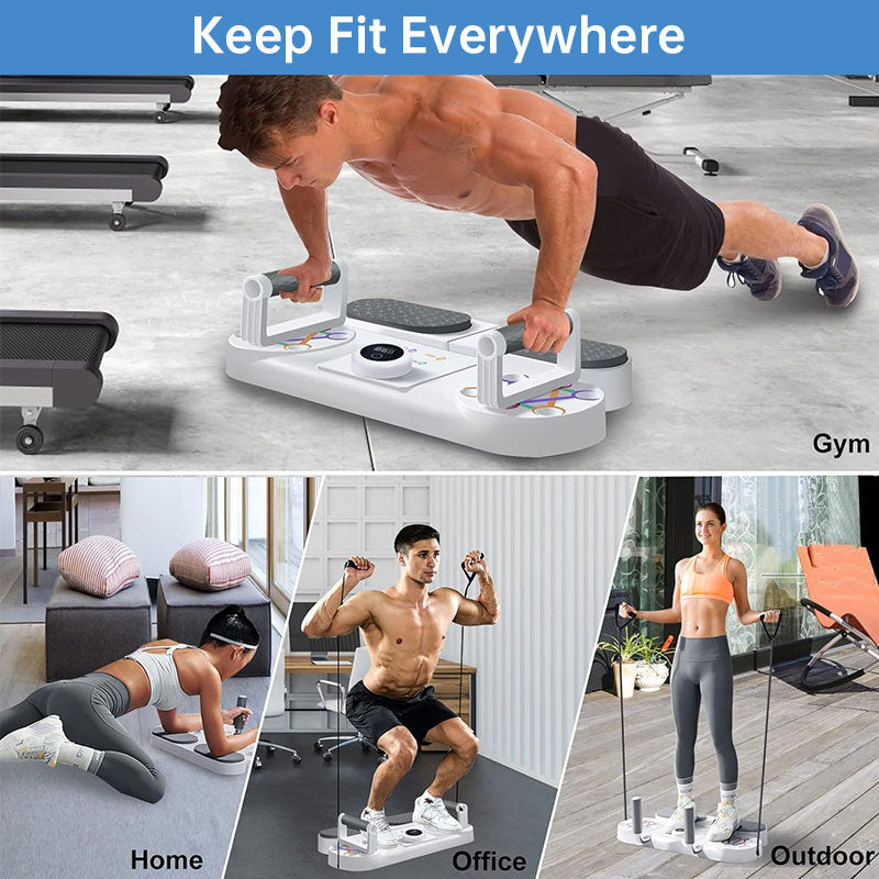 6-in-1 Multi-Function Home Gym Bench for Chest, Abs, Arms & Back Workout, All-in-One Strength Training Equipment