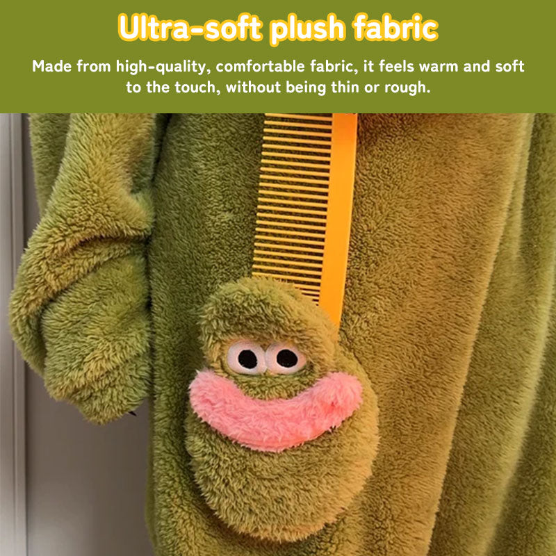 Couple Matching: Lady Long-Hair Onesie with Men's Funny Fish Pajamas, Unique Fall/Winter Loungewear