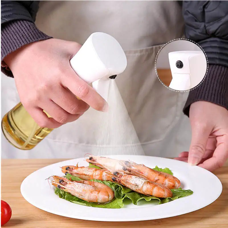 200/300ml Oil Spray Bottle Kitchen BBQ Cooking Olive Oil Dispenser Camping Baking Empty Vinegar Soy Sauce Sprayer Containers