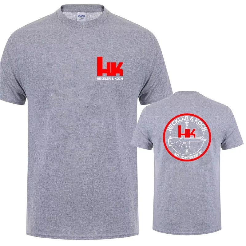 Hk Heckler Koch No Compromise Man T-shirt Cotton Cool Heckler Koch T Shirts Tops Summer Clothing Fashion Tops Tee