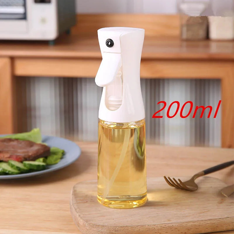200/300ml Oil Spray Bottle Kitchen BBQ Cooking Olive Oil Dispenser Camping Baking Empty Vinegar Soy Sauce Sprayer Containers