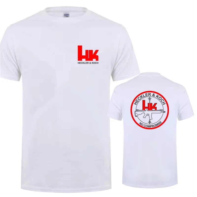 Hk Heckler Koch No Compromise Man T-shirt Cotton Cool Heckler Koch T Shirts Tops Summer Clothing Fashion Tops Tee