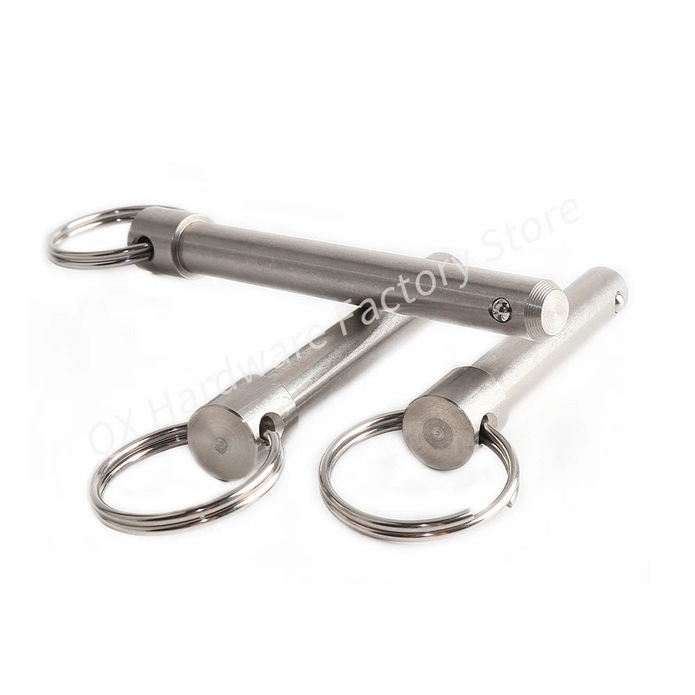 Dia 5/10/14/20/25mm Quick Release Locating Pins QX114 Stainless Steel Spring Ball Head Locking Pin With Pull Ring Ball Lock Pin