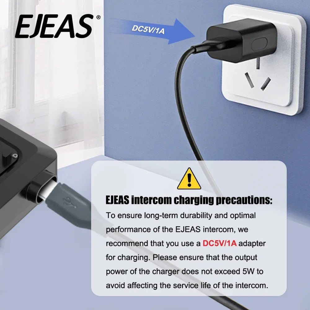 EJEAS V6 PRO+ Motorcycle Helmet Intercom Bluetooth Headset 6 Riders Communicator Waterproof V5.1 Music Player 800m Interphone