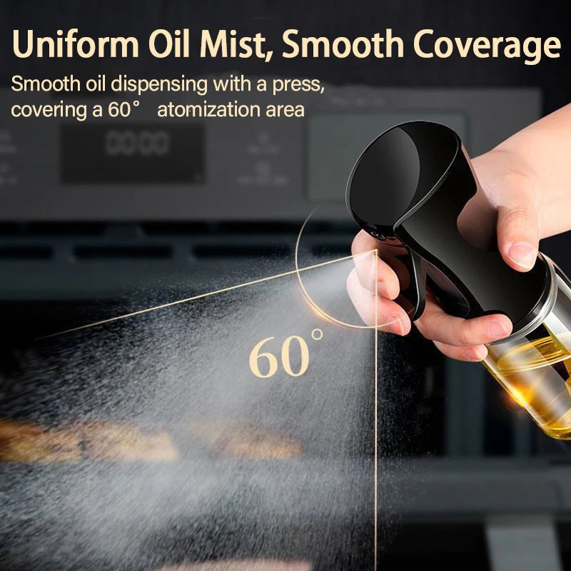 200/300/500ml Plastic Oil Spray Bottle Food Grade Oil Spray for Cooking BBQ Air Fryer Kitchen Oil Spray Bottle Kitchen YH001
