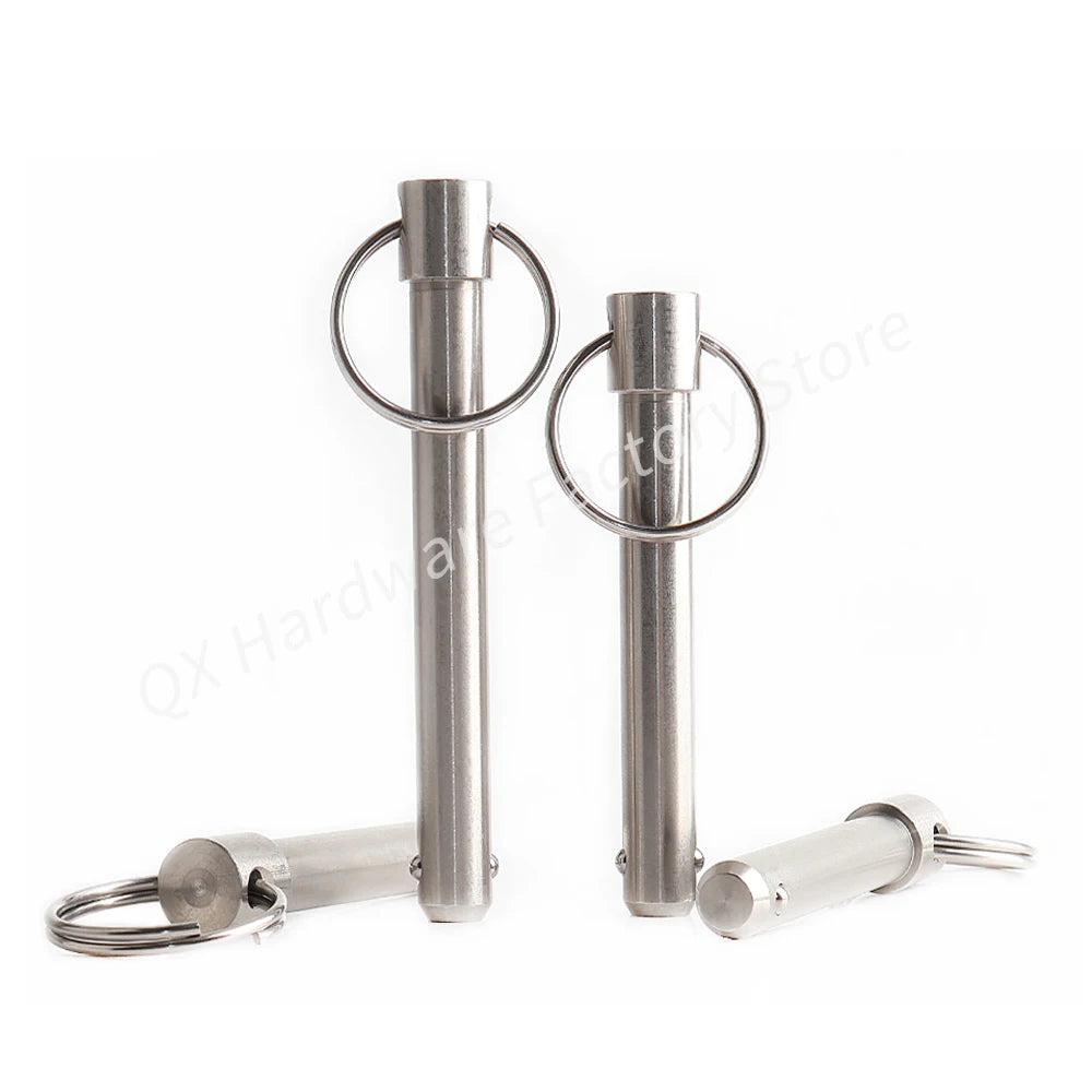 Dia 5/10/14/20/25mm Quick Release Locating Pins QX114 Stainless Steel Spring Ball Head Locking Pin With Pull Ring Ball Lock Pin