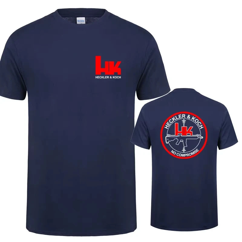 Hk Heckler Koch No Compromise Man T-shirt Cotton Cool Heckler Koch T Shirts Tops Summer Clothing Fashion Tops Tee