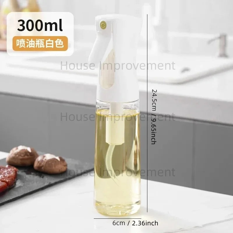 Kitchen Oil Spray Bottle Cooking Olive Oil Sprayer 200/300/500ML Pneumatic Spray Bottle Fitness Barbecue Spray Oil Dispenser