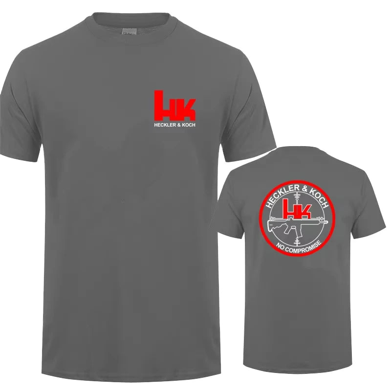 Hk Heckler Koch No Compromise Man T-shirt Cotton Cool Heckler Koch T Shirts Tops Summer Clothing Fashion Tops Tee