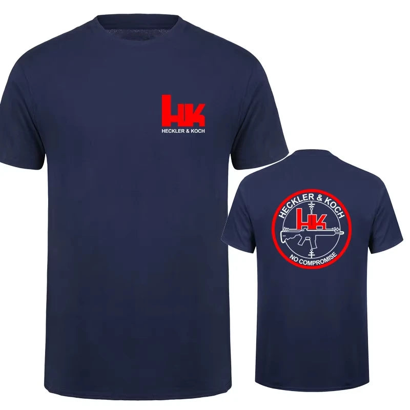 Hk Heckler Koch No Compromise Man T-shirt Cotton Cool Heckler Koch T Shirts Tops Summer Clothing Fashion Tops Tee