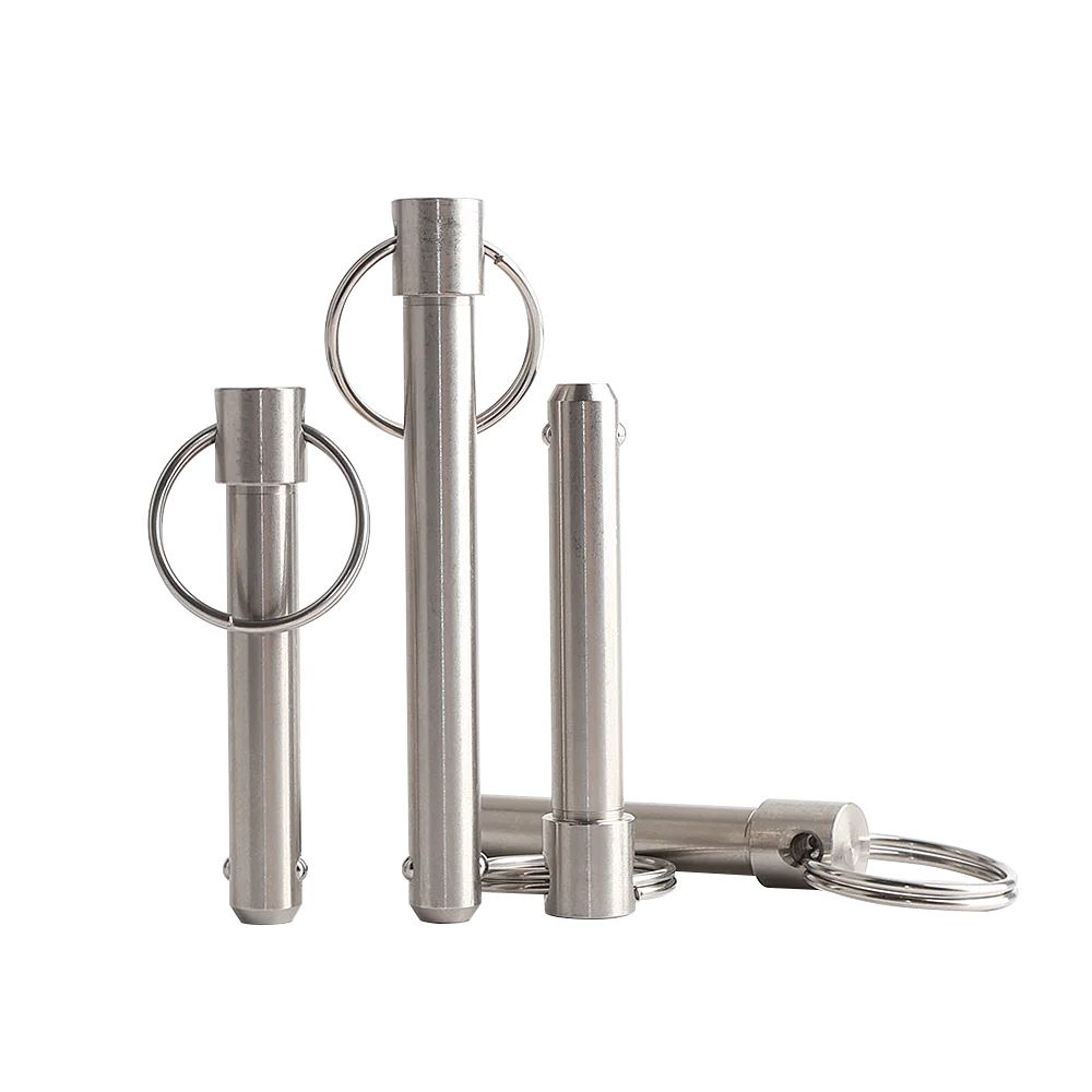 Dia 5/10/14/20/25mm Quick Release Locating Pins QX114 Stainless Steel Spring Ball Head Locking Pin With Pull Ring Ball Lock Pin
