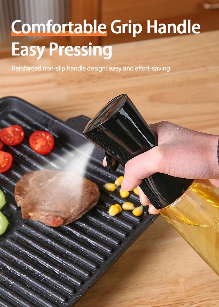 200/300/500ml Plastic Oil Spray Bottle Food Grade Oil Spray for Cooking BBQ Air Fryer Kitchen Oil Spray Bottle Kitchen YH001