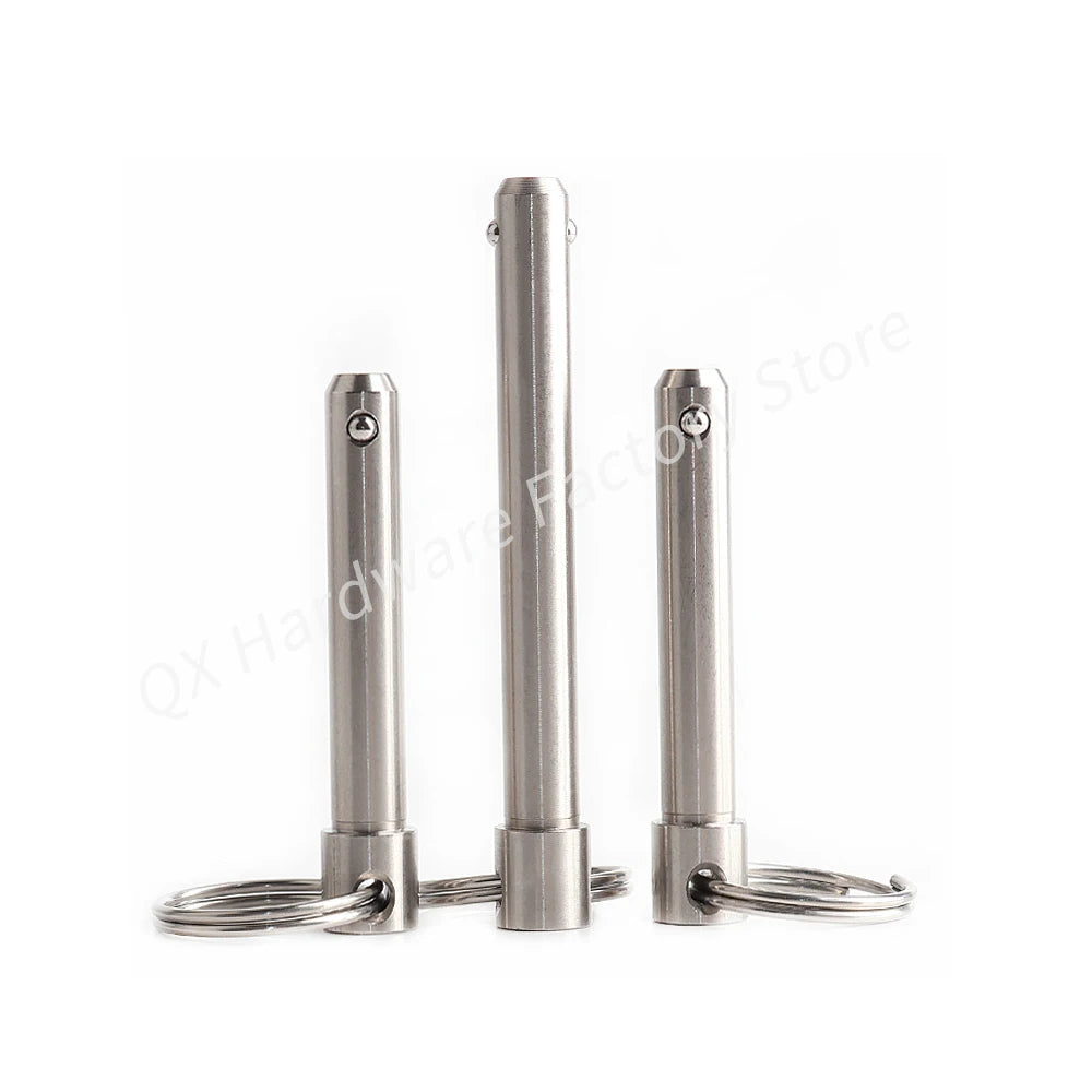 Dia 5/10/14/20/25mm Quick Release Locating Pins QX114 Stainless Steel Spring Ball Head Locking Pin With Pull Ring Ball Lock Pin