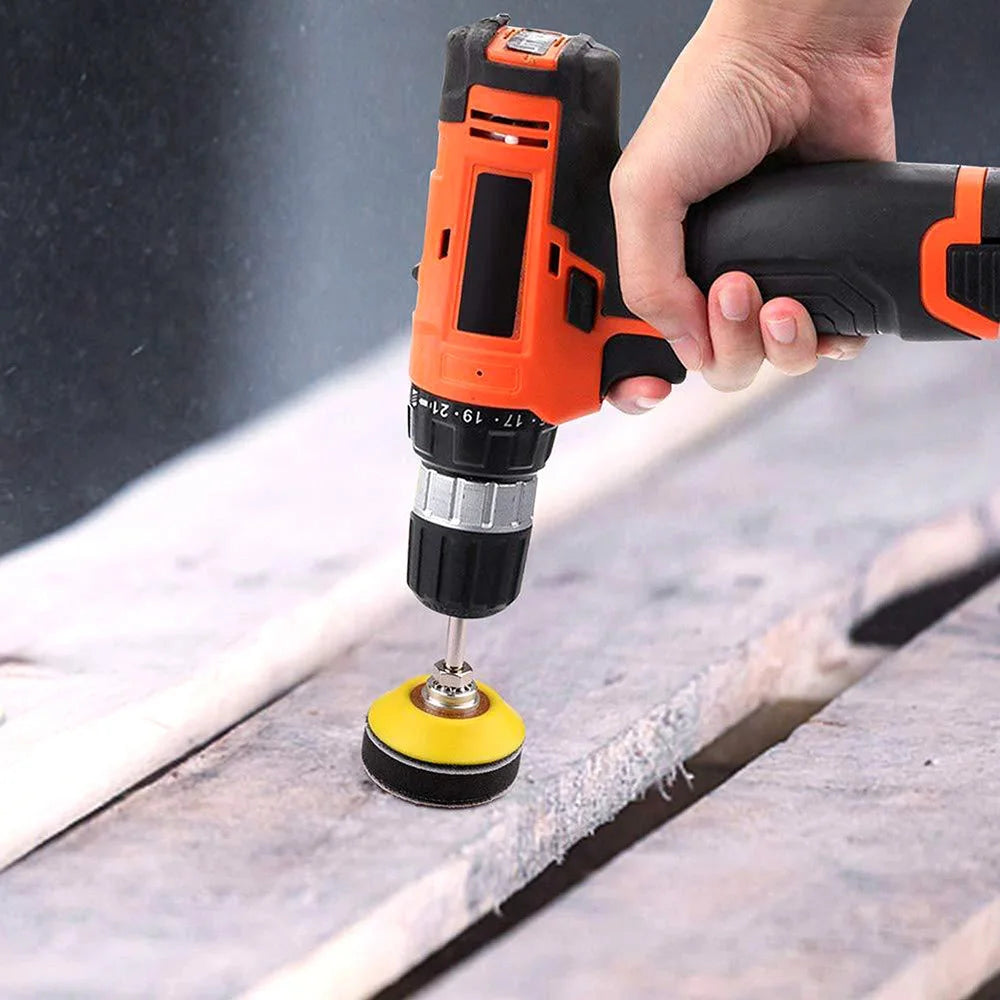 120Pcs 50mm Sandpaper Assortment 60-3000 Grit Sanding Disc Pad Set 2Inch For Drill Grinder Rotary Tools With Disk Pole Cushion