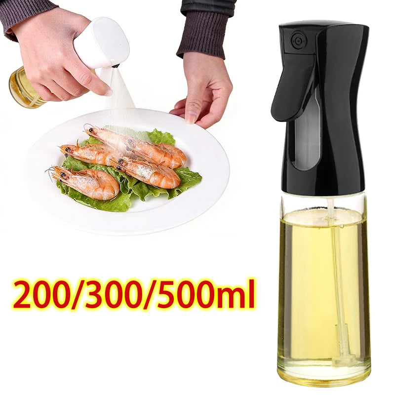 200/300/500ml Plastic Oil Spray Bottle Food Grade Oil Spray for Cooking BBQ Air Fryer Kitchen Oil Spray Bottle Kitchen YH001