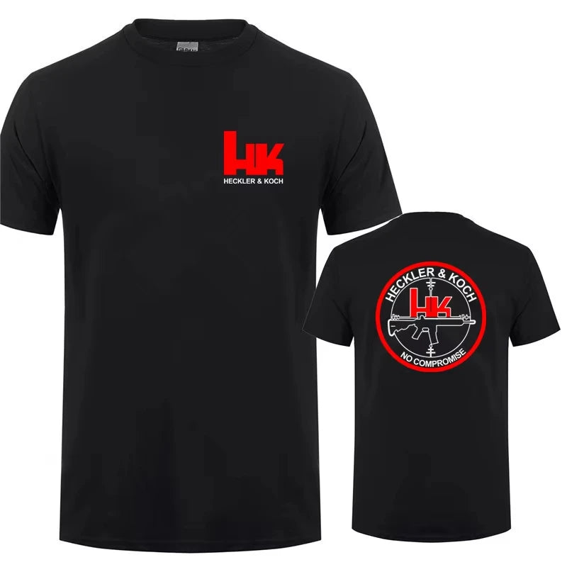 Hk Heckler Koch No Compromise Man T-shirt Cotton Cool Heckler Koch T Shirts Tops Summer Clothing Fashion Tops Tee