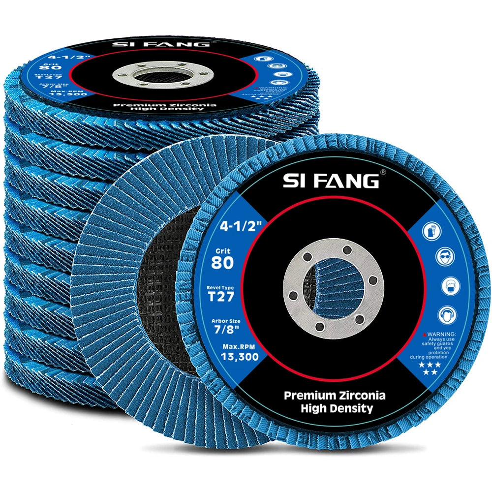 2/5/10pcs Flap Discs 115mm T27 Zirconia Grinding Wheels 40/60/80/120 Grit Professional Flap Discs Sanding For Angle Grinder