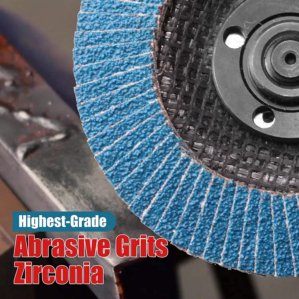 2/5/10pcs Flap Discs 115mm T27 Zirconia Grinding Wheels 40/60/80/120 Grit Professional Flap Discs Sanding For Angle Grinder
