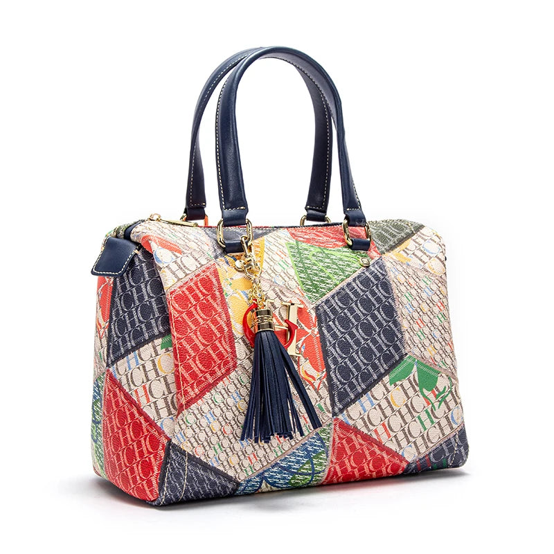 Fashionable and Luxury Design Spring 2024 New Women's Handbag Jacquard Colorful Women's Commuting Crossbody Bag