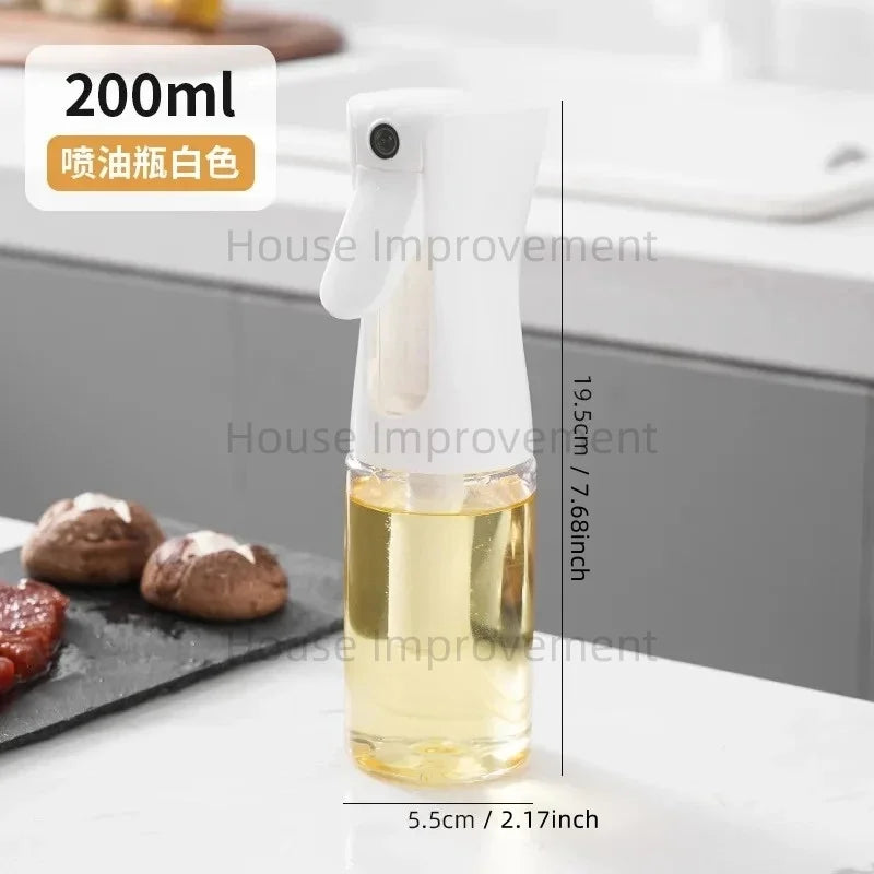 Kitchen Oil Spray Bottle Cooking Olive Oil Sprayer 200/300/500ML Pneumatic Spray Bottle Fitness Barbecue Spray Oil Dispenser