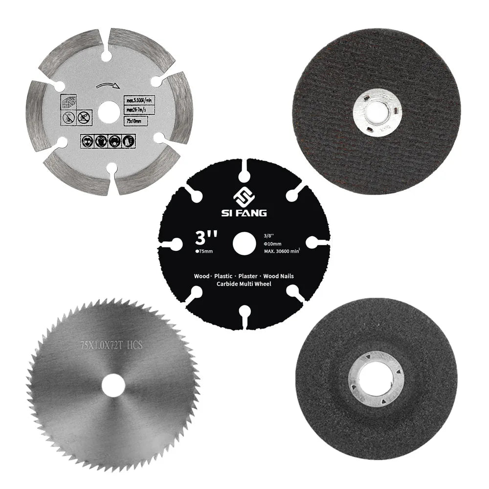 3 Inch Resin Circular Saw Blade Grinding Wheel 76mm Cutting Discs for Angle Grinder Wood Metal Sanding Cutting Tools Attachment
