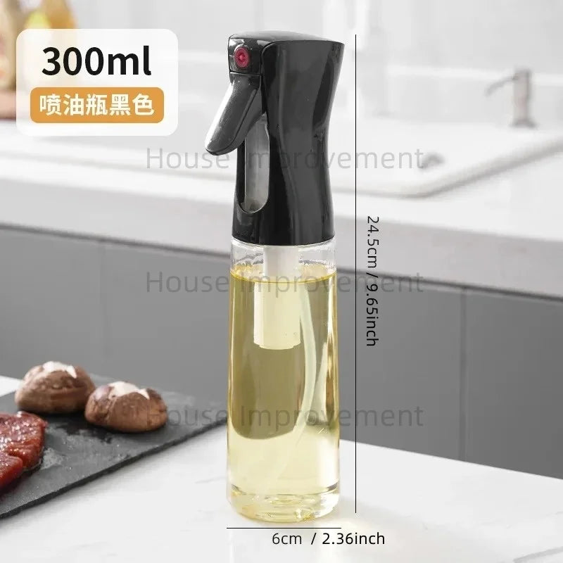 Kitchen Oil Spray Bottle Cooking Olive Oil Sprayer 200/300/500ML Pneumatic Spray Bottle Fitness Barbecue Spray Oil Dispenser