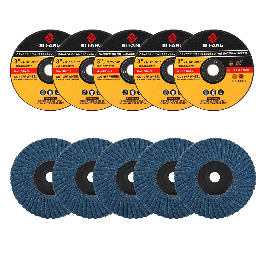 3 Inch Resin Circular Saw Blade Grinding Wheel 76mm Cutting Discs for Angle Grinder Wood Metal Sanding Cutting Tools Attachment