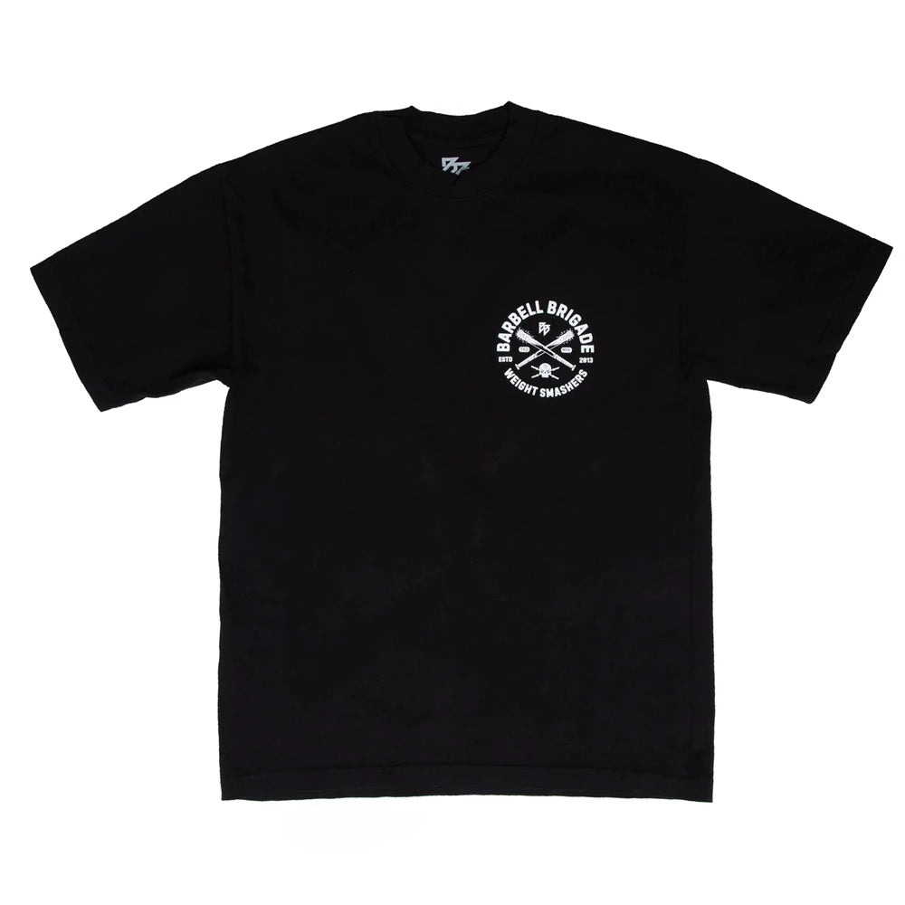 Clearance Sale BARBELL Men Running Sport Cotton T-shirt Gym Fitness Skull Print Shirt Summer Jogging Training Tee Tops