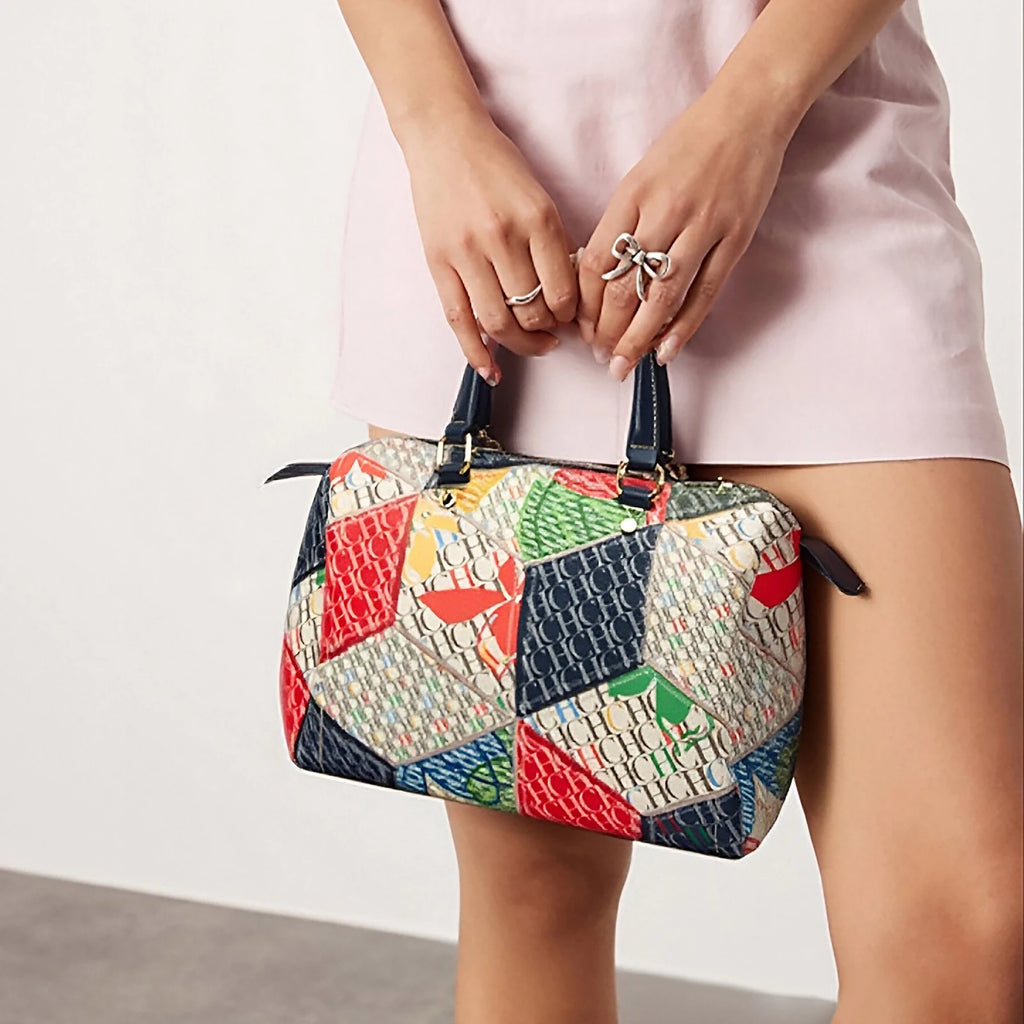 Fashionable and Luxury Design Spring 2024 New Women's Handbag Jacquard Colorful Women's Commuting Crossbody Bag