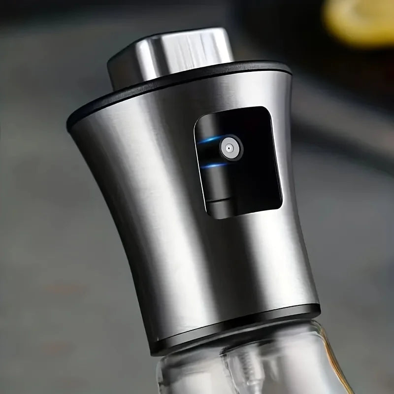 170Ml Stainless Steel Glass Olive Oil Sprayer, Leak-Proof PVC-Free Misting Dispenser for Cooking, BBQ, Salad, Kitchen Use